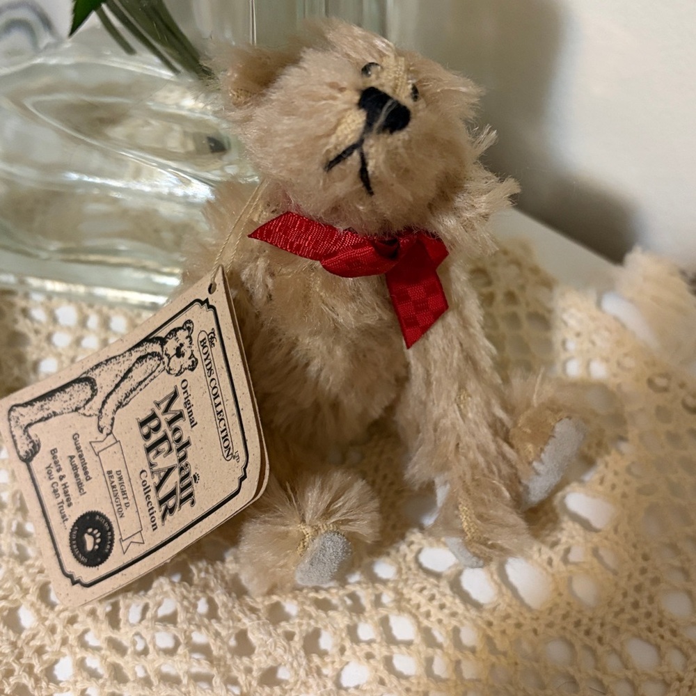 Mini small Dwight D Bearington Mohair Bear by Boyds Bears